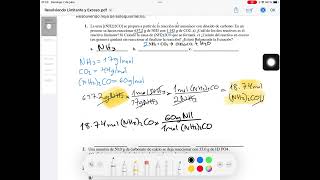 Reactivo limitante y exceso Tutorial 1 [upl. by Ecydnarb561]