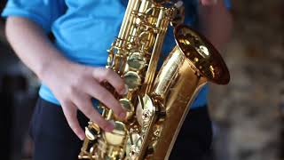 How to play Bags groove melody on alto sax [upl. by Hayikat]