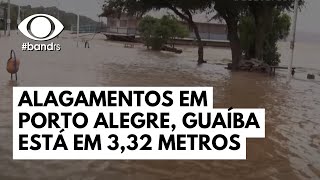 Alagamentos em Porto Alegre Guaíba está em 332 metros [upl. by Kciderf]