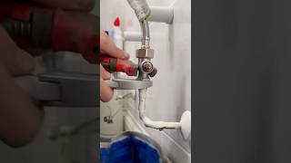 New towel rail and chrome valves asmr subscribe diy howto youtubeshorts plumbing tools [upl. by Croft]