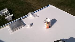 RV roof clean and reseal DIY [upl. by Morell]