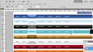 How to Create Web Page Layouts in Photoshop CS5 [upl. by Hilbert716]