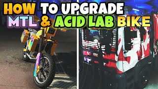 How to Upgrade amp Customize NEW MTL Brickade amp Acid Lab BIKE in GTA 5 Online Drug Wars [upl. by Nwahsal]