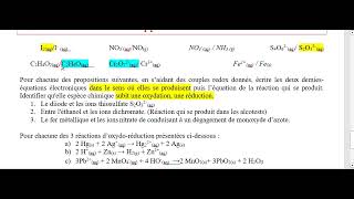 2025 1spé équation rédox II [upl. by Uliram65]