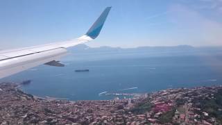 Beautiful landing at NAPOLI  Naples international airport [upl. by Terti]