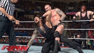 John Cena amp Roman Reigns vs Randy Orton amp Kane Raw June 30 2014 [upl. by Yellhsa]