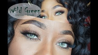 Black Girl With Green Eyes  Desio Lenses Attitude Collection For Dark Eyes [upl. by Retsim]