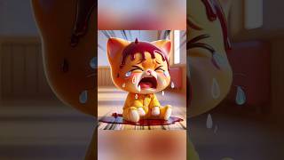 Kitty cat make a mistake in school cute cat sadcat kitty kittycat poorcat aicat aipictures [upl. by Larred]