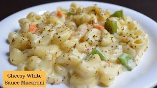 Cheese white sauce Macaroni  Macaroni in White sauce  Flavours Of Food [upl. by Rianna]