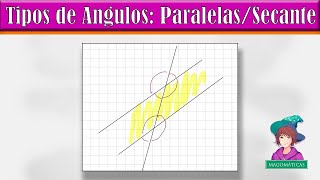 Tipos de Ángulos Entre Paralelas y una Secante [upl. by Arakihc715]