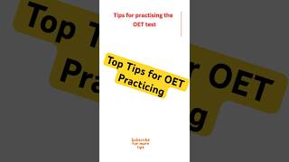 OET Practicing tips oetexam shorts [upl. by Hinch]