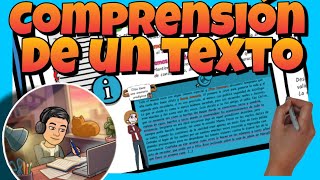 📚 COMPRENSIÓN de un TEXTO [upl. by Nehemiah]