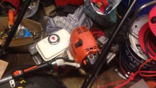 Stihl FS90R strimmer 4 mix engine repair to stop an annoying engine noise part 2 [upl. by Manard]