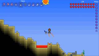 Terraria  bugglitch  bucketunlimited water or lava [upl. by Nivel]