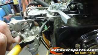 Remove and Replace the carburetor in a TrailMaster Mid XRX and Hammerhead 80T Go Kart [upl. by Ardnaeel]