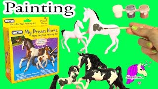 Breyer DIY Mare and Foal My Dream Horse Painting Craft Kit  Honeyheartsc Video [upl. by Tymothy917]