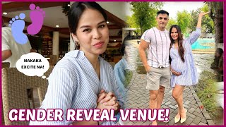 GENDER REVEAL VENUE  FOOD TASTING 💙💗 PINAS VLOG 🇵🇭 [upl. by Eilsew]