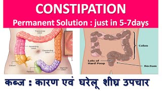 CONSTIPATION कब्ज  Permanent Solution just in 5  7days  कारण एवं घरेलू शीघ्र उपचार  dr shalini [upl. by Paradies]