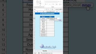 Como Exibir o Número de Dias de Cada Mês no Excel [upl. by Abehsile]