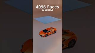 Lamborghini Revuelto vs Cloth Simulation Comparison  1 Face to 65K Faces lamborghini shorts [upl. by Nileuqay410]