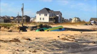 Irene Damage  Rodanthe Ferry amp Military Presence  3pm  83111 [upl. by Yeldud367]