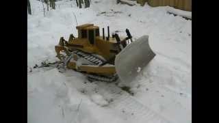 RC D11 dozer  Snow blade test 4 [upl. by Kriste]