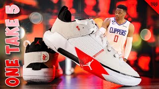 Russell Westbrooks NEW SHOE Jordan One Take 5 Detailed Look and Review [upl. by Iaht]