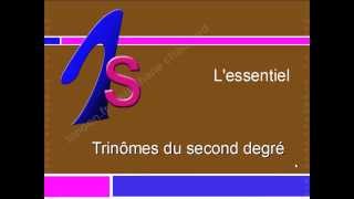 Maths 1ereS  Trinômes du Second Degré  Cours Mathématiques Première S racines polynomes [upl. by Negaet]