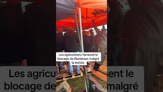 Le vent sabat sur nos agriculteurs français qui bloque bordeaux 🇨🇵🧑‍🌾 france agriculteur [upl. by Gerrit392]