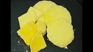 Yellow gym chalk reform crush  gym chalk crushIng ASMR [upl. by Aliled691]