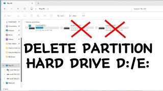 How to Delete Partition Drive on Windows 1011 without Formatting [upl. by Schear366]