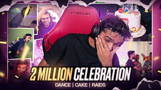 2 Million Celebration with Family amp Friends  Dance Twerk Cake  LoLzZz Gaming [upl. by Luap586]