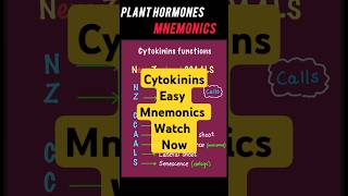 Cytokinins mnemonicsclass 11 biologyneet2025 neettricks neetbiologyneetpreparation [upl. by Catina]