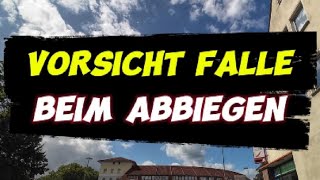 Vorsicht Falle beim Abbiegen Wer in die erste Straße fährt fällt hier 100 durch  Fahrtrainer HaPe [upl. by Rammus]