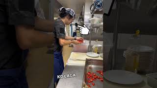 This newcomer showed the Head Chef Fastest way to slice tomatoes 😱🫡 respect shorts ytshorts [upl. by Malkah]