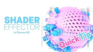 Shader Effector in cinema4D [upl. by Kcirej793]