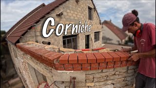 🏚🌹 CONTINUITÉ DE LA CORNICHE Pour notre future terrasse abritée  Ruine n Rozes Episode 166 [upl. by Llenad664]