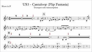 Horn PlayAlong  Cantaloop US3  Flip Fantasia  from Herbie Hancocks Cantaloupe Island [upl. by Atews944]