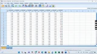 tutorial cara mengubah tabulasi data menjadi data reabilitas di SPSS [upl. by Kenrick]