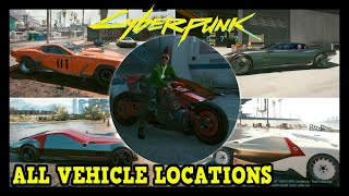 Cyberpunk 2077 All Vehicle Locations available for purchase Autojock Trophy  Achievement Guide [upl. by Susie841]