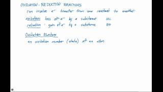 44 Oxidation Reduction Reactions and Assigning Oxidation Numbers Part 1 [upl. by Thant476]