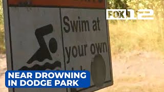 Officials warn of water safety after near drowning in Dodge Park [upl. by Pretrice833]