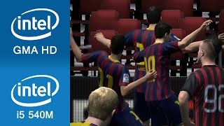 FIFA 14 Gameplay Intel GMA HD  Intel i5 540M Notebook  Laptop [upl. by Erot751]