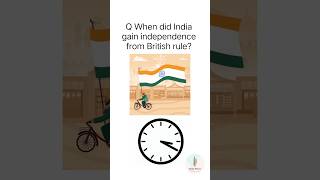 When did India gain independence from British rule shorts india [upl. by Gerson111]