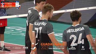 XVI Copa Panamericana NORCECA de Voleibol Varonil  ▶️ En vivo  REPUBLICA DOMINICANA VS CANADA [upl. by Sicnarf]