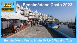 Benalmádena Costa amp Puerto Marina Spain 🇪🇸  4k Walking Tour Winter Feb2023 [upl. by Aketal]