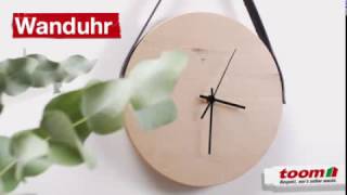 toom DIYTutorials Schöne schlichte Wanduhr  toom Baumarkt [upl. by Albertina]