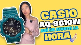 Ajusta la hora de tu Casio AqS810W [upl. by Selec]