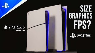 PS5 Slim vs PS5 Size and Graphics Comparison [upl. by Aldus517]