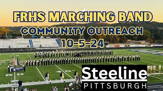 FRHS Marching Band Community Outreach  Pittsburgh Steeline 2024 [upl. by Luttrell]